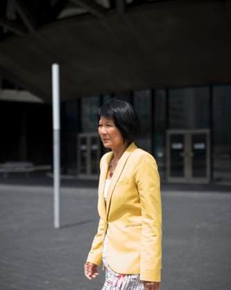 July 12, 2023, Toronto, ON, CANADA: Newly elected Mayor Olivia Chow, makes her way towards a press conference outside Toronto City Hall, on Wednesday, July 12, 2023. Toronto CANADA  - ZUMAc35_ 20230712_zaf_c35_086 Copyright: xTijanaxMartinx
