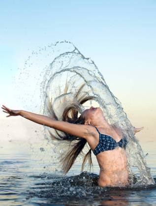 blonde woman on water bckground beautiful blonde bikini woman on water bckground ,model released, Symbolfoto Copyright: xZoonar.com Photographer:xBorodin sx 3289922 ,model released, Symbolfoto ,property released