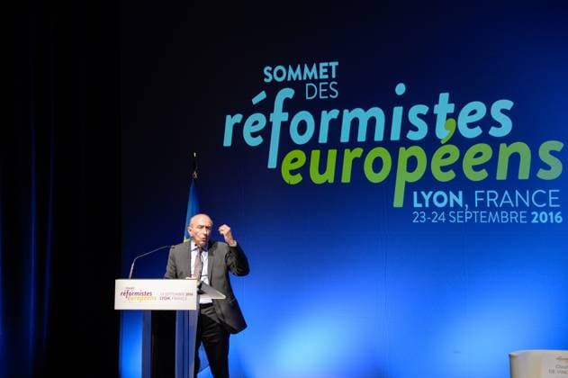 European Reformists Summit - Lyon Lyon Deputy and Mayor Gerard Collomb attending the European Reformists Summit at Musee des Confluences in Lyon, France on September 24, 2016. Photo by Julien Reynaud APS-Medias ABACAPRESS.COM Lyon France  Copyright: xReynaudxJulien APS-Medias ABACAx 564374_021 ReynaudxJulien APS-Medias ABACAx 564374_021 