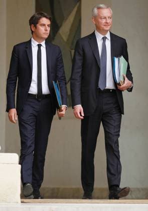 Le conseil des Ministres au Palais de l Elysee en presence de Bruno Le Maire et Gabriel Attal NEWS: Le conseil des Ministres - Paris - 13 07 2023 JonathanRebboah Panoramic  PESRK24022012