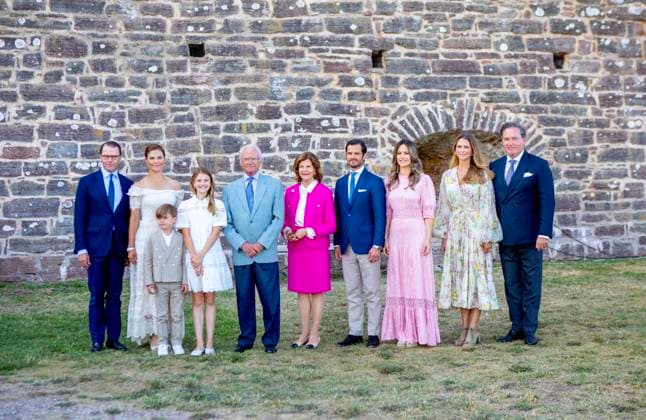 Entertainment Themen der Woche KW28 Entertainment Bilder des Tages 14-07-2023 Borgholm Princess Victoria and Prince Daniel and Princess Estelle and Prince Oscar and King Carl Gustaf and Queen Silvia and Prince Carl Philip and Princess Sofia and Princess Madeleine and Chris O Neill during the festivities for the crown princess her 46th birthday at Borgholm Slott castle ruin in Borgholm. (c) PPE Nieboer  Copyright: xPPEx