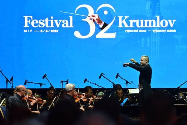 The opening concert, called French Night of International Music Festival in Cesky Krumlov, Czech Republic, July 14, 2023. (CTKxPhoto VaclavxPancer) CTKPhotoP2023071407615  CTKPhotoP2023071407615