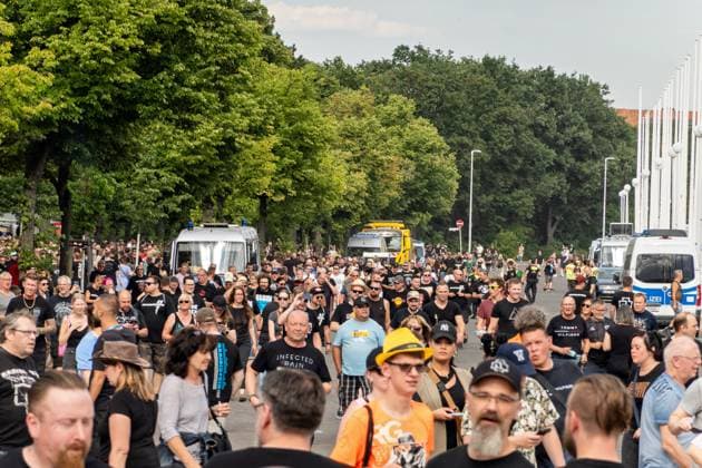 15 07 2023,Berlin,Concert of the band Rammstein in the evening at the Olympiastadion impressions before the start outside the stadium