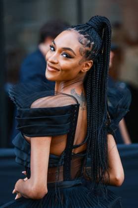 PFW - Jean Paul Gaultier by Olivier Rousteing Arrivals - Paris Fashion Week - Haute Couture Fall Winter 2022 2023 NB Jourdan Dunn attends the Jean Paul Gaultier by Olivier Rousteing Couture Fall Winter 2022 2023 show as part of Paris Fashion Week on July 06, 2022 in Paris, France. Photo by Nasser Berzane ABACAPRESS.COM Paris France  Copyright: xBerzanexNasser ABACAx 816735_032 BerzanexNasser ABACAx 816735_032 
