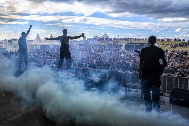 Dong Open Air 2023 *** NUR FÜR REDAKTIONELLE ZWECKE *** EDITORIAL USE ONLY ***<p>Heavy Metal Fans bevölkern am 15.7.2023 die Halde Norddeutschland in Neukirchen Vluyn und die Gruppe From Fall to Spring spielt ihr letztes Stück. Es findet ein Musikfestival über 3 Tage statt. Foto : Arnulf Stoffel Funke Foto Services< p> Buntes Deutschland NRW Neukirchen-Vluyn Copyright: ArnulfxStoffel *** Dong Open Air 2023 FOR EDITORIAL PURPOSES ONLY EDITORIAL USE ONLY p Heavy metal fans populate the Halde Norddeutschland in Neukirchen Vluyn on 15 7 2023 and the group From Fall to Spring plays its last piece There will be a music festival over 3 days Photo Arnulf Stoffel Funke Foto Services p Buntes Deutschland NRW Neukirchen Vluyn Copyright ArnulfxS Copyright: ArnulfxStoffel doc7r3iogkmhfk134dgcgvx ,EDITORIAL USE ONLY