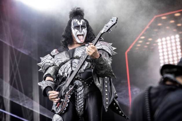Kiss live in Tonsberg, Norway Tonsberg, Norway. 15th, July 2023. The American rock band Kiss performs a live concert at Kaldnes Vest in Tonsberg. Here vocalist and bass player Gene Simmons is seen live on stage. The concert was the last in Europe as part of the End of the Road World Tour. Tonsberg Norway Kaldnes Vest  Copyright: xGonzalesxPhoto TerjexDokkenx