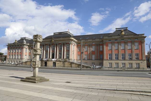 Deutschland, Landeshauptstadt Potsdam, UNESCO-Welterbe-Stadt, Alter Markt, Landtag Brandenburg *** Germany, state capital Potsdam, UNESCO world heritage city, Alter Markt, Brandenburg state parliament