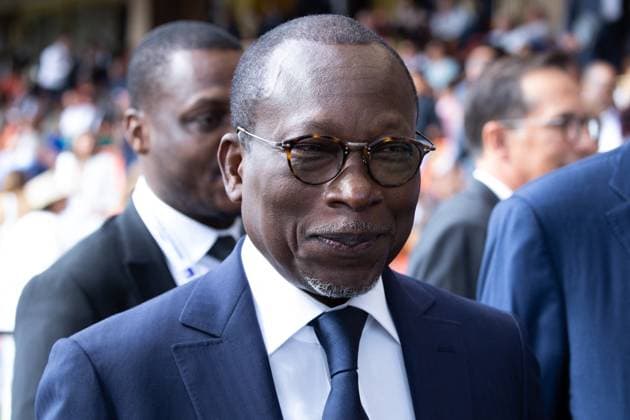 Second day of the MEDEF Summer Conference - Paris Benin President Patrice Talon attends a special session of the Medef Summer Conference La REF 2022 at the Hippodrome de Longchamp Racetrack in Paris on August 30, 2022. Photo by Raphael Lafargue ABACAPRESS.COM Paris France  Copyright: xLafarguexRaphael ABACAx 822560_054 LafarguexRaphael ABACAx 822560_054 