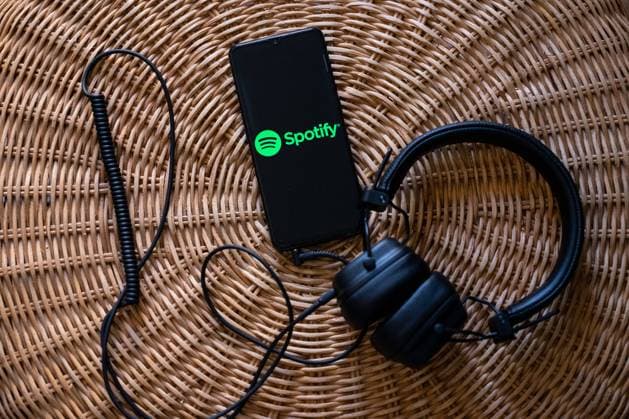 Music And Sound Streaming Platforms Stock Photos Headphones connected to a mobile phone with the logo of Spotify on its screen. Athens Greece  Copyright: xNikosxPekiaridisx originalFilename: pekiaridis-notitle230716_npPUQ.jpg
