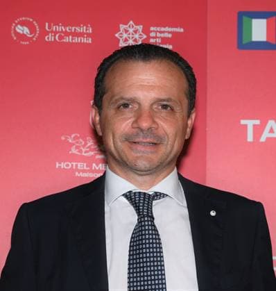Taormina, Italy TAOMODA WEEK photocall winners and guests In the photo: Cateno De Luca mayor of Taormina  Copyright: x xipa-agency.netx xNickxZonnax IPA_IPA39262906