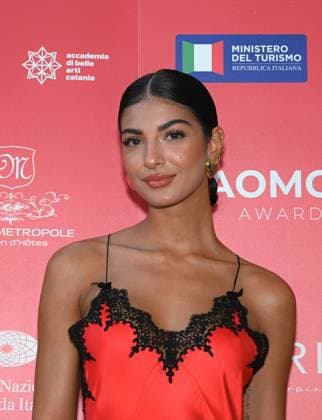 Taormina,Italy TAOMODA WEEK photocall awarded and guests In the photo:Elisa Maino Roberto Cavalli dress  Copyright: x xipa-agency.netx xNickxZonnax IPA_IPA39262936