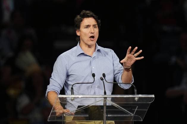 July 16, 2023, Halifax, NS, Canada: Prime Minister Justin Trudeau speaks during the opening ceremony of the North American Indigenous Games 2023 in Halifax, Sunday, July 16, 2023. Halifax Canada  - ZUMAc35_ 20230716_zaf_c35_102 Copyright: xDarrenxCalabresex