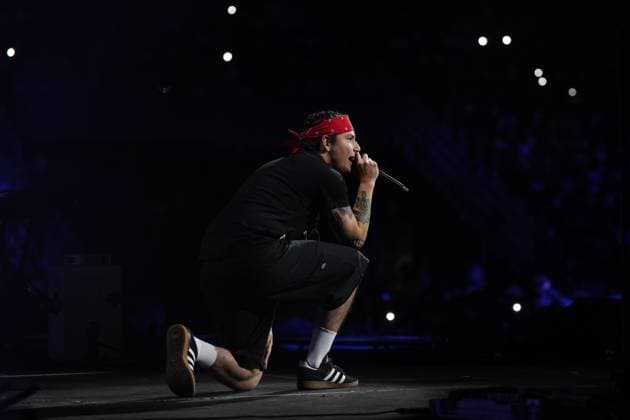 July 16, 2023, Halifax, NS, Canada: Mi kmaq singer and songwriter Drives the Common Man performs during the opening ceremony of the North American Indigenous Games 2023 in Halifax, Sunday, July 16, 2023. Halifax Canada  - ZUMAc35_ 20230716_zaf_c35_114 Copyright: xDarrenxCalabresex