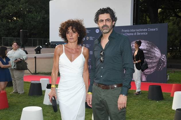 Rome , Villa Borghese Casa del Cinema Cinearti International Award The Hair of Berenice , In the photo: Lidia Vitale with Luca  Copyright: xVincenzoxLandix xipa-agency.netx xVincenzoxLandix IPA_IPA39279580