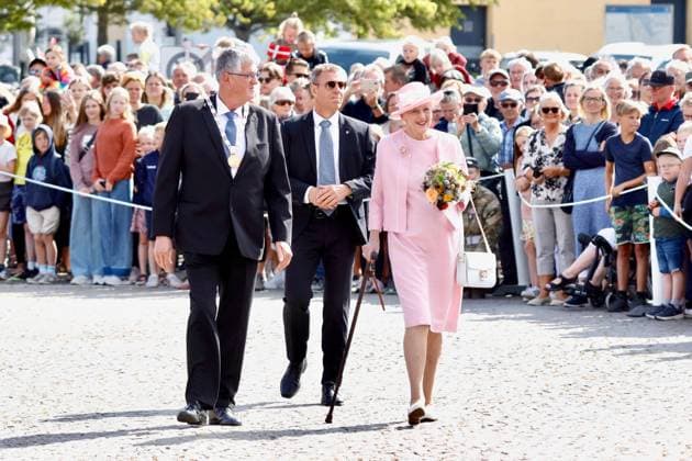 Entertainment Themen der Woche KW29 Entertainment Bilder des Tages 18-07-2023 Denmark Queen Margrethe arrives in Sonderborg at the royal yacht Dannebrog - during her stay at Graasten Palace. Â  Copyright: xPPEx