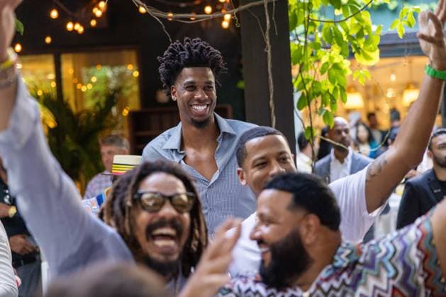 Celebrities At We The Best Foundation Golf Classic VIP Reception. Featuring: Hassan Whiteside Where: Miami, Florida, United States When: 19 Jul 2023 Credit: Seth Browarnik startraksphoto.com Copyright: xRichardxAlvarezx 52904832 EDITORIAL USE ONLY. NOT FOR USE BY NEWSPAPERS BASED IN THE UK.