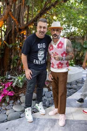 Celebrities At We The Best Foundation Golf Classic VIP Reception. Featuring: Joey Fatone & AJ McLean Where: Miami, Florida, United States When: 19 Jul 2023 Credit: Seth Browarnik startraksphoto.com Copyright: xRichardxAlvarezx 52904836 EDITORIAL USE ONLY. NOT FOR USE BY NEWSPAPERS BASED IN THE UK.
