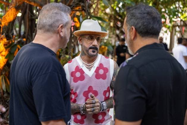 Celebrities At We The Best Foundation Golf Classic VIP Reception. Featuring: Joey Fatone, AJ McLean, & Joe Mulvihill Where: Miami, Florida, United States When: 19 Jul 2023 Credit: Seth Browarnik startraksphoto.com Copyright: xRichardxAlvarezx 52904838 EDITORIAL USE ONLY. NOT FOR USE BY NEWSPAPERS BASED IN THE UK.