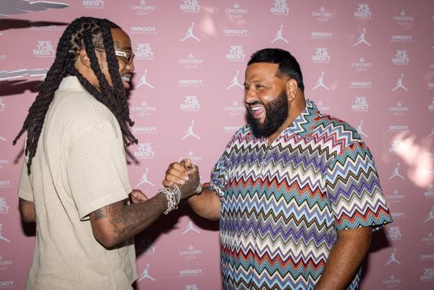 Celebrities At We The Best Foundation Golf Classic VIP Reception. Featuring: Quavo & DJ Khaled Where: Miami, Florida, United States When: 19 Jul 2023 Credit: Seth Browarnik startraksphoto.com Copyright: xRichardxAlvarezx 52904850 EDITORIAL USE ONLY. NOT FOR USE BY NEWSPAPERS BASED IN THE UK.