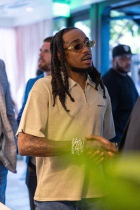 Celebrities At We The Best Foundation Golf Classic VIP Reception. Featuring: Quavo Where: Miami, Florida, United States When: 19 Jul 2023 Credit: Seth Browarnik startraksphoto.com Copyright: xRichardxAlvarezx 52904855 EDITORIAL USE ONLY. NOT FOR USE BY NEWSPAPERS BASED IN THE UK.