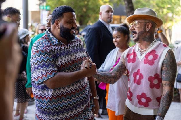 Celebrities At We The Best Foundation Golf Classic VIP Reception. Featuring: DJ Khaled & AJ McLean Where: Miami, Florida, United States When: 19 Jul 2023 Credit: Seth Browarnik startraksphoto.com Copyright: xRichardxAlvarezx 52904781 EDITORIAL USE ONLY. NOT FOR USE BY NEWSPAPERS BASED IN THE UK.