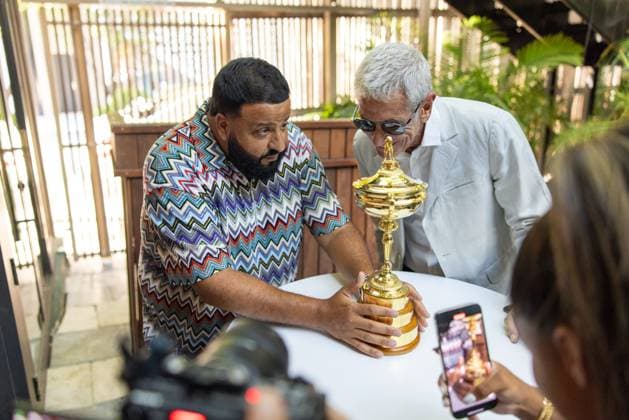Celebrities At We The Best Foundation Golf Classic VIP Reception. Featuring: DJ Khaled & Bob Greenberg Where: Miami, Florida, United States When: 19 Jul 2023 Credit: Seth Browarnik startraksphoto.com Copyright: xRichardxAlvarezx 52904783 EDITORIAL USE ONLY. NOT FOR USE BY NEWSPAPERS BASED IN THE UK.