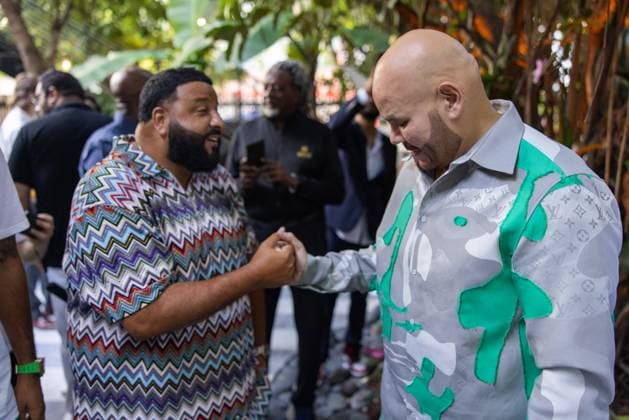 Celebrities At We The Best Foundation Golf Classic VIP Reception. Featuring: DJ Khaled & Fat Joe Where: Miami, Florida, United States When: 19 Jul 2023 Credit: Seth Browarnik startraksphoto.com Copyright: xRichardxAlvarezx 52904791 EDITORIAL USE ONLY. NOT FOR USE BY NEWSPAPERS BASED IN THE UK.