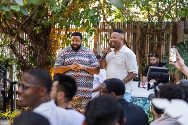 Celebrities At We The Best Foundation Golf Classic VIP Reception. Featuring: DJ Khaled & Reggie Saunders Where: Miami, Florida, United States When: 19 Jul 2023 Credit: Seth Browarnik startraksphoto.com Copyright: xRichardxAlvarezx 52904799 EDITORIAL USE ONLY. NOT FOR USE BY NEWSPAPERS BASED IN THE UK.