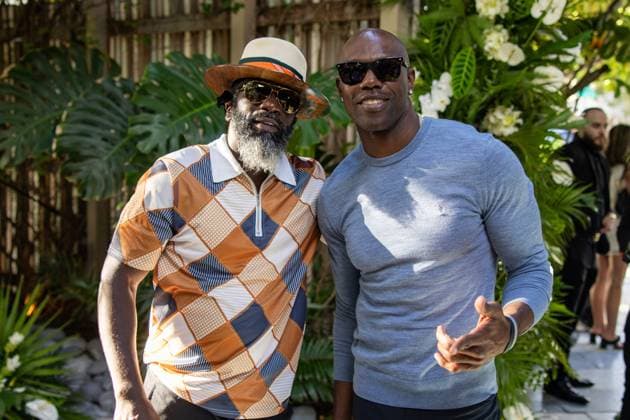 Celebrities At We The Best Foundation Golf Classic VIP Reception. Featuring: Ed Reed & Terrell Owens Where: Miami, Florida, United States When: 19 Jul 2023 Credit: Seth Browarnik startraksphoto.com Copyright: xRichardxAlvarezx 52904825 EDITORIAL USE ONLY. NOT FOR USE BY NEWSPAPERS BASED IN THE UK.