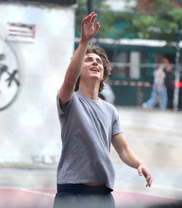 Adam Sandler and Timothee Chalamet Playing Basketball - NYC Actors Adam Sandler and Timothee Chalamet are playing basketball together with some friends in Soho, New York City, NY USA on July 20, 2023. Photo by Dylan Travis ABACAPRESS.COM New York City NY United States  Copyright: xDylanxTravis ABACAx 861442_008 DylanxTravis ABACAx 861442_008 