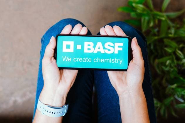 June 18, 2023, Brazil. In this photo illustration, the BASF logo is displayed on a smartphone screen. June 18, 2023, Brazil. In this photo illustration, the BASF logo is displayed on a smartphone screen Copyright: xZoonar.com rafapressx 20430615