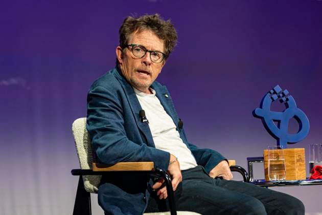 Michael J. Fox bei Bits & Pretzels healthtech in der Messe in München Datum: 20.06.2023 *** Michael J Fox at Bits Pretzels healthtech in the fair in Munich Date 20 06 2023