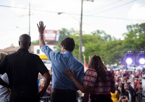 July 22, 2023, Toronto, ONT, CANADA: Prime Minister Justin Trudeau waves from the stage at the Fun Philippines Festival in Toronto, on Saturday, July 22, 2023. Toronto CANADA  - ZUMAc35_ 20230722_zaf_c35_055 Copyright: xTijanaxMartinx