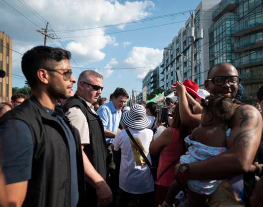 July 22, 2023, Toronto, ONT, CANADA: Prime Minister Justin Trudeau greets attendees during a stop at the Fun Philippines Festival in Toronto, on Saturday, July 22, 2023. Toronto CANADA  - ZUMAc35_ 20230722_zaf_c35_068 Copyright: xTijanaxMartinx