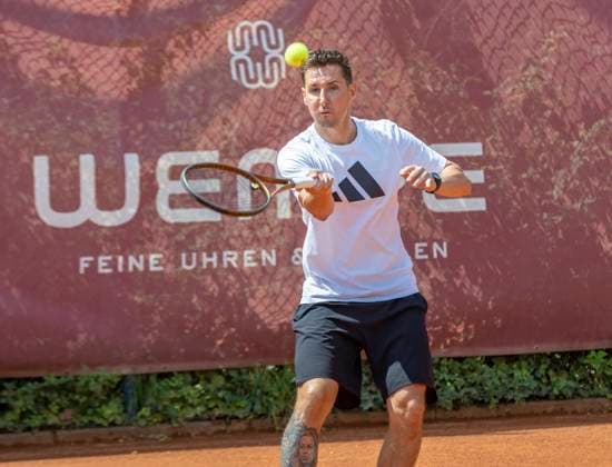 Miroslav Klose Charity Benefit Tennis Doubles Tournament for Munich Heart at Sportpark Beutelstahl in Munich Germany Date 23 07 2023