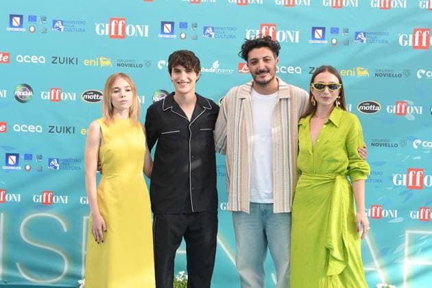 Bilder des Jahres 2023, Entertainment 07 Juli Entertainment Themen der Woche KW29 Entertainment Bilder des Tages Giffoni Vallepiana Giffoni Film Festival 2023 Noi Light Years , In the photo: Carolina Sala Rocco Fasano Tiziano Russo Layla Al Habash  Copyright: xVincenzoxLandix xipa-agency.netx xVincenzoxLandix IPA_IPA39372290