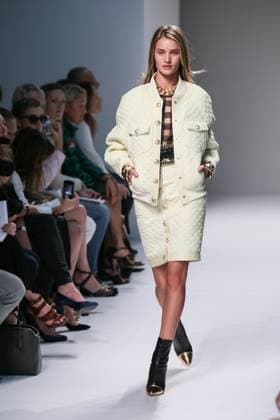 Paris Fashion Week - Balmain Runway Rosie Huntington-Whiteley displays a creation by designer Olivier Rousteing for Balmain Spring-Summer 2014 Ready-To-Wear collection show held at Grand Hotel in Paris, France, on September 26, 2013. Photo by Alain Gil-Gonzalez ABACAPRESS.COM Paris France  Copyright: xGil-GonzalezxAlain ABACAx 416145_003 Gil-GonzalezxAlain ABACAx 416145_003 