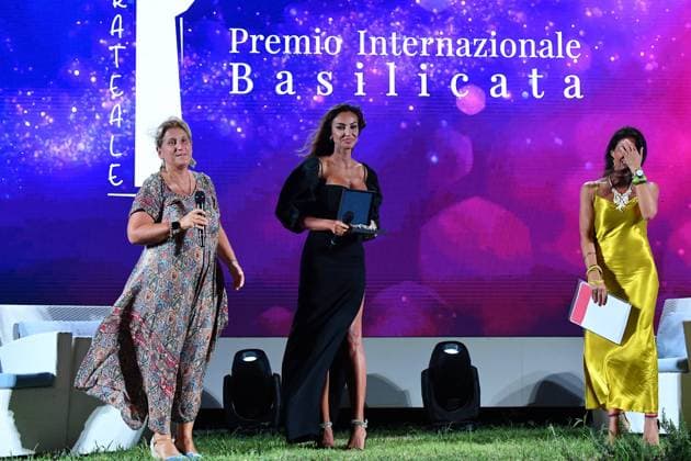 Maratea : Basilicata Marateale International Prize . In the photo: Maddalena Maineri and Madalina Ghenea  Copyright: xMaurizioxD Avanzox xipa-agency.nx xMaurizioxDxAvanzox IPA_IPA39411427
