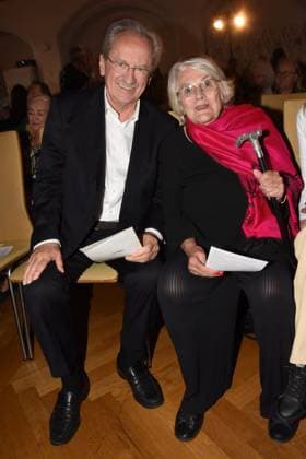 Christian Ude Lord Mayor a D Edith von Welser Ude Munich 25 07 2023 Marienplatz Old City Hall Dieter Hildebrandt Award 2023 Award Munich