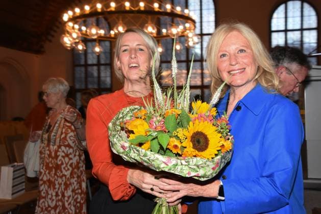 Katrin Habenschaden mayor Maren Kroymann actress cabaret artist award winner Munich 25 07 2023 Marienplatz Old Town Hall Dieter Hildebrandt Award 2023 award ceremony Munich