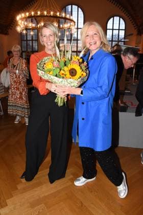 Katrin Habenschaden mayor Maren Kroymann actress cabaret artist award winner Munich 25 07 2023 Marienplatz Old Town Hall Dieter Hildebrandt Award 2023 award ceremony Munich