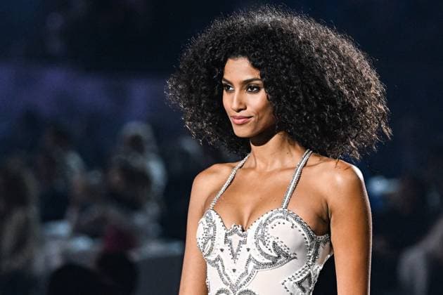 Qatar Fashion United Runway Dutch fashion model Imaan Hammam walks the runway during the Qatar Fashion United by CR at 974 Stadium in Doha, Qatar on December 16, 2022. Photo by Laurent Zabulon ABACAPRESS.COM Doha Qatar  Copyright: xZabulonxLaurent ABACAx 835696_134 ZabulonxLaurent ABACAx 835696_134 