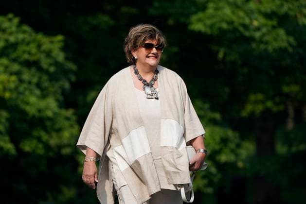 July 26, 2023, Ottawa, ON, Canada: Gudie Hutchings arrives for a cabinet swearing-in ceremony at Rideau Hall in Ottawa on Wednesday, July 26, 2023. Ottawa Canada  - ZUMAc35_ 20230726_zaf_c35_023 Copyright: xAdrianxWyldx