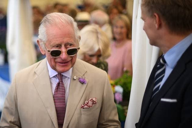 Entertainment Themen der Woche KW30 Entertainment Bilder des Tages Britain s King Charles III reacts during a visit of the Sandringham Flower Show, in Sandrigham, north west England, on July 26, 2023., Credit:DANIEL LEAL Avalon United Kingdom, Norfolk, Sandringham  Copyright: xDANIELxLEALx xAvalonx 0792073954
