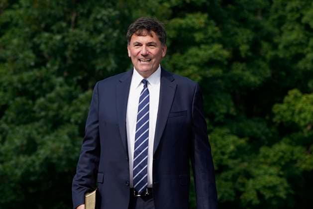 July 26, 2023, Ottawa, ON, Canada: Dominic LeBlanc arrives for a cabinet swearing-in ceremony at Rideau Hall in Ottawa on Wednesday, July 26, 2023. Ottawa Canada  - ZUMAc35_ 20230726_zaf_c35_036 Copyright: xAdrianxWyldx
