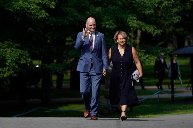 July 26, 2023, Ottawa, ON, Canada: Jean-Yves Duclos arrives for a cabinet swearing-in ceremony at Rideau Hall in Ottawa on Wednesday, July 26, 2023. Ottawa Canada  - ZUMAc35_ 20230726_zaf_c35_041 Copyright: xAdrianxWyldx