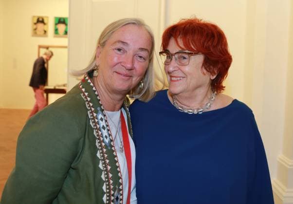 40 Jahre Galerie Ropac Salzburg, 28. 07. 2023 Agnes HUSSLEIN, Valie EXPORT *** 40 years Ropac Gallery Salzburg, 28 07 2023 Agnes HUSSLEIN, Valie EXPORT