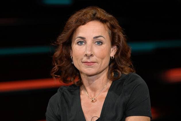 Juli Zeh (Autorin) 07 23 her Juli Zeh am 19. Juli 2023 in Markus Lanz , ZDF (Aufzeichnung vom 10. Juli) TV Fernsehen Talkshow Talk Show Deutschland deutsch deutsche Frau Schriftstellerin Literatur Juristin german female writer author quer Porträt neutral *** Juli Zeh author 07 23 her Juli Zeh on 19 July 2023 in Markus Lanz , ZDF recording of 10 July TV television talk show talk show Germany German German woman writer literature lawyer German female writer author cross portrait neutral