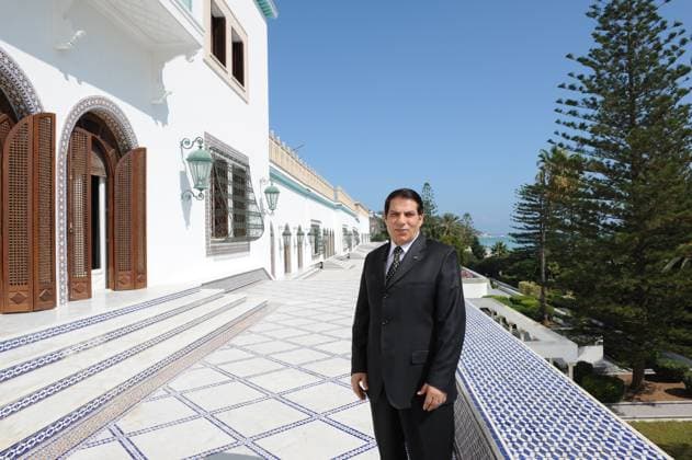 Tunisian president Zine El Abidine Ben Ali poses in Tunis Tunisian president Zine El Abidine Ben Ali seen at the Presidential Palace of Carthage, near Tunis, on September 28, 2009, as he runs for a new 5 year mandate. Photo by Ammar Abd Rabbo ABACAPRESS.COM Tunis Tunisia  Copyright: xAbdxRabboxAmmar ABACAx 205506_018 AbdxRabboxAmmar ABACAx 205506_018 