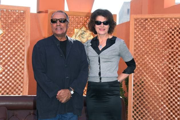 9th Marrakesh Film Festival - Jury Members Photocall Actress Fanny Ardant and Iranian film director and president of the jury Abbas Kiarostami pose during a photocall at the 9th edition of the Marrakech International Film Festival in Morocco, on December 5, 2009. Photo by Denis Guignebourg ABACAPRESS.COM Marrakesh Morocco  Copyright: xGuignebourgxDenis ABACAx 211911_003 GuignebourgxDenis ABACAx 211911_003 